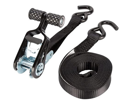 Wilmar LLC&reg; 1 in. X 15 ft. Performance Tools Heavy Duty Tie Down Straps SecureX 4 Pk - Black