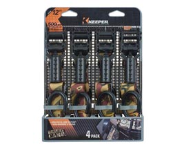 Keeper&reg; 12 ft. 500 lb. Tie Down Straps - 4 Pk