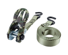 Wilmar LLC&reg; 1 in. X 10 ft. Performance Tool Tie Downs 2 Pk - Olive Green Camo