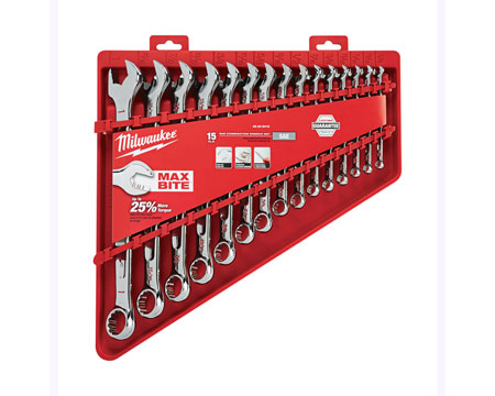 Milwaukee&reg; 15 Piece Combination Wrench SAE Set