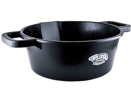 Weaver&reg; Large Round Feed Pan - Black