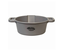 Weaver&reg; Large Round Feed Pan - Gray