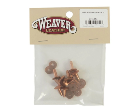 Weaver Leather&reg; #9 Copper Rivets 10 Pack