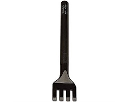 Tandy Leather&reg; 1/8 in. Pro Line Lacing Chisel 4 Prong Tool