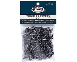 Weaver Leather&reg; #104 Tubular Rivets - Antique Nickel Finish 8/16"