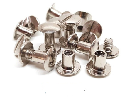 Weaver Leather&reg; Chicago Screws - Nickel 1/2"