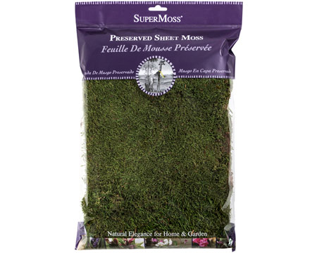SuperMoss&reg; 8 oz. Perserved Sheet Moss - Fresh Green