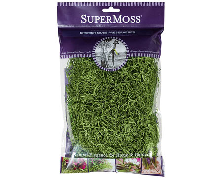 SuperMoss&reg; 2 oz. Preserved Spanish Moss - Green Grass
