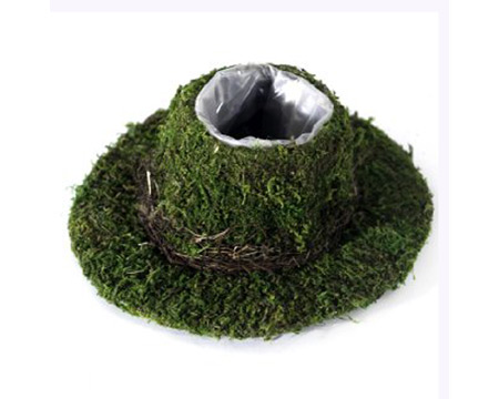 SuperMoss&reg; Cowboy Hat Moss Planter - Small