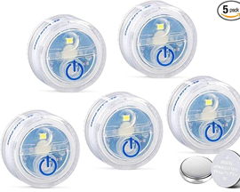 Luxpro Micro LED Puck Lights - 5 Pack