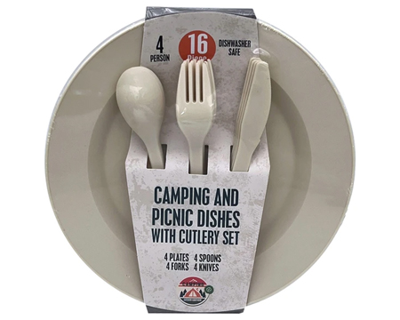 16 Piece Camping Dishes