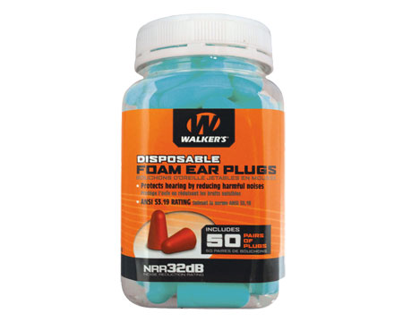 Walker's&reg; Disposable Foam Ear Plugs - 50 Pack - Teal