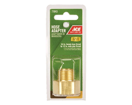 ACE&reg; Hose Adapter - Brass 3/4" fh - 1/2" mp