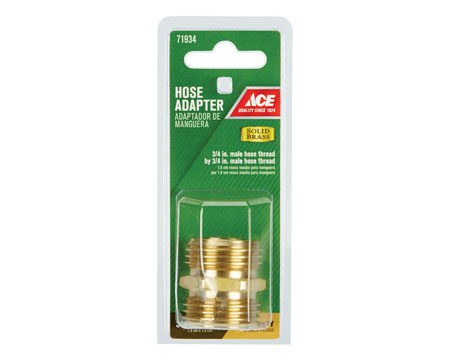 ACE&reg; Hose Coupler Brass 3/4" mh - 3/4" mh