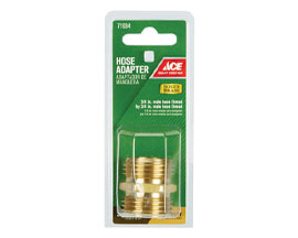 ACE&reg; Hose Coupler Brass 3/4" mh - 3/4" mh