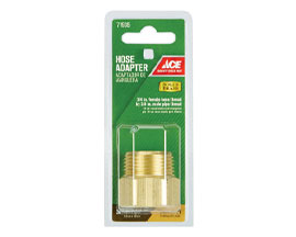 ACE&reg; Threaded Brass Hose Coupling Female/Male 3/4" FHT x 3/4" MPT