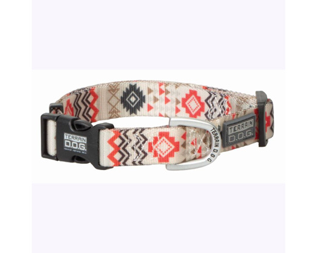 Terrain D. O. G.&reg; Snap-N-Go Dog Collar - Crimson Aztec
