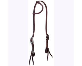 Weaver Leather&reg; Working Tack Sliding Ear Floral Hardware Headstall