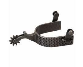 Weaver Leather&reg; Men's Ap Rasp Rowel Spurs - Buffed Black