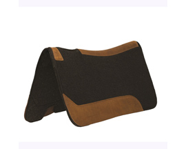 Weaver Leather&reg; Contoured Single Weave Wool Blend Felt Saddle Pad - Solid Black