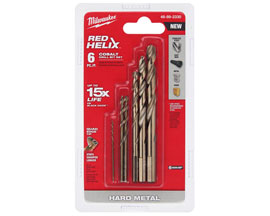 Milwaukee&reg; Cobalt Red Helix Drill Bit Set