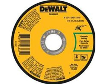 DeWalt&reg; Cut Wheel in Thick Aluminum Oxide Abrasive