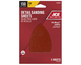 ACE&reg; Mouse� Sanding Sheets - 150 Grit 5 Pack