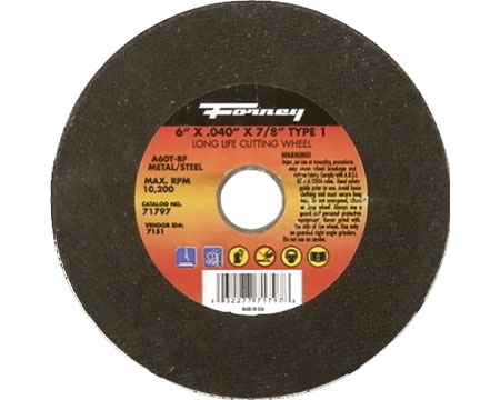Forney&reg; Metal Cut-Off Wheel 60 Grit