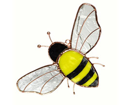 Gift Essentials&reg; Stained Glass Beautiful Bee Suncatcher