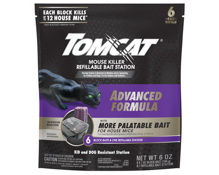 Tomcat&reg; Advanced Formula Mouse Killer Disposable Bait Station - 6 Pk