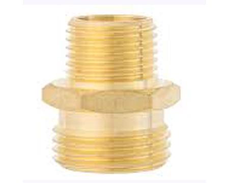 Ace&reg; 3/4 in. MHT 1/2 in. MPT Brass Threaded Double Male Hose Adapter