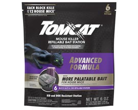 Tomcat&reg; Advanced Formula Mouse Killer Disposable Bait Station - 6 Pk