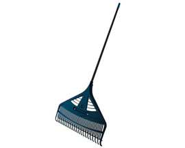 Suncast&reg; 70 in. 11 tine Poly Leaf Rake Steel Handle