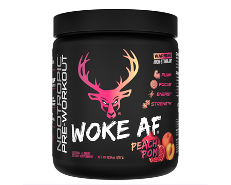 Bucked Up&reg; Woke AF High Stimulant Pre-Workout - 30 Servings - Peach Pom