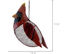 Cardinal Mesh Bird Feeder