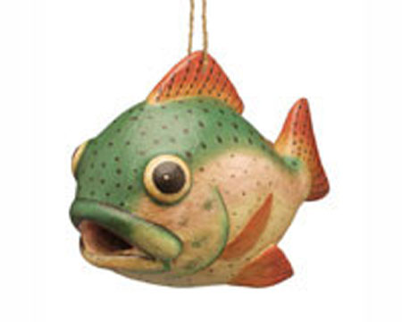 Trout Shaped Birdhouse
