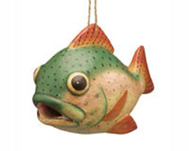 Trout Shaped Birdhouse