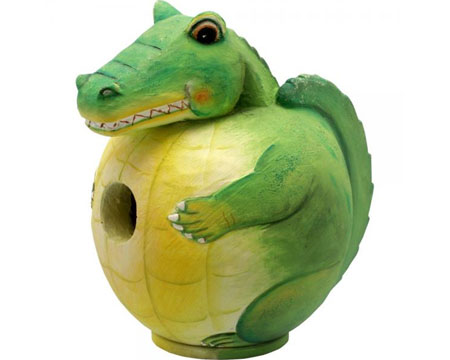 Alligator Shaped Birdhouse