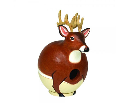 White Tail Deer Shaped Birdhouse