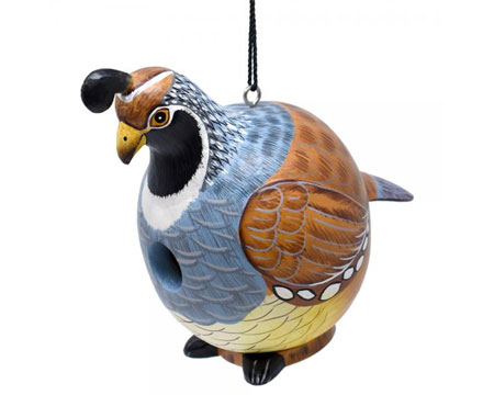 Quail Shaped Birdhouse