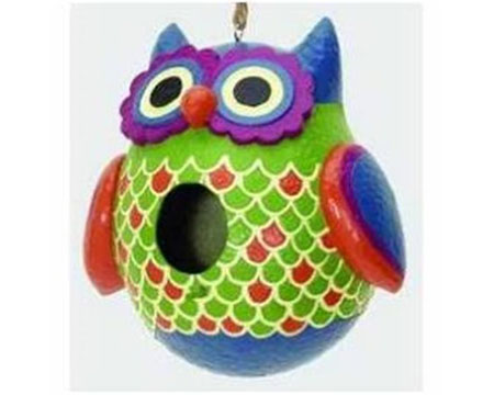 Owl Shaped Decorative Birdhouse