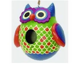Owl Shaped Decorative Birdhouse