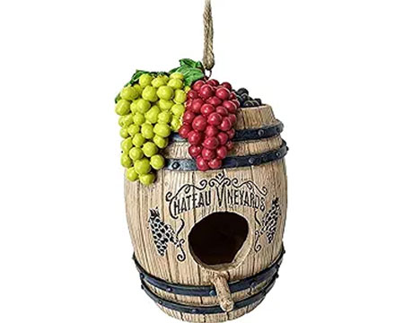 Wine Barrel Birdhouse