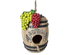 Wine Barrel Birdhouse