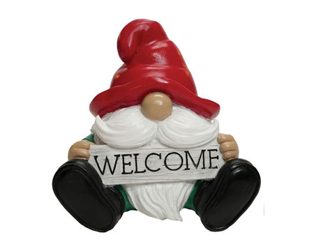 Welcome Gnome Garden Statue 