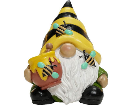 Bee Gnome Garden Statue