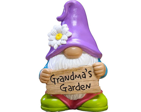 Grandma Gnome Garden Statue