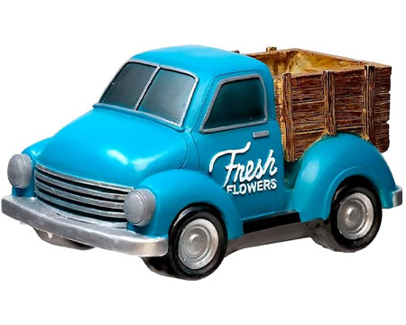 Blue Truck Flower Pot