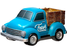 Blue Truck Flower Pot