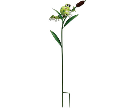 Swinging Frog Garden Stake